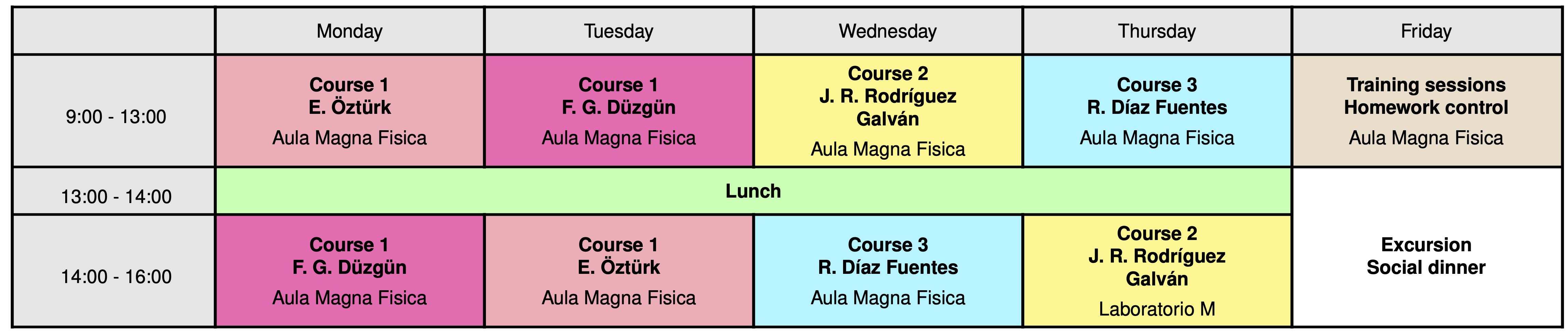 schedule